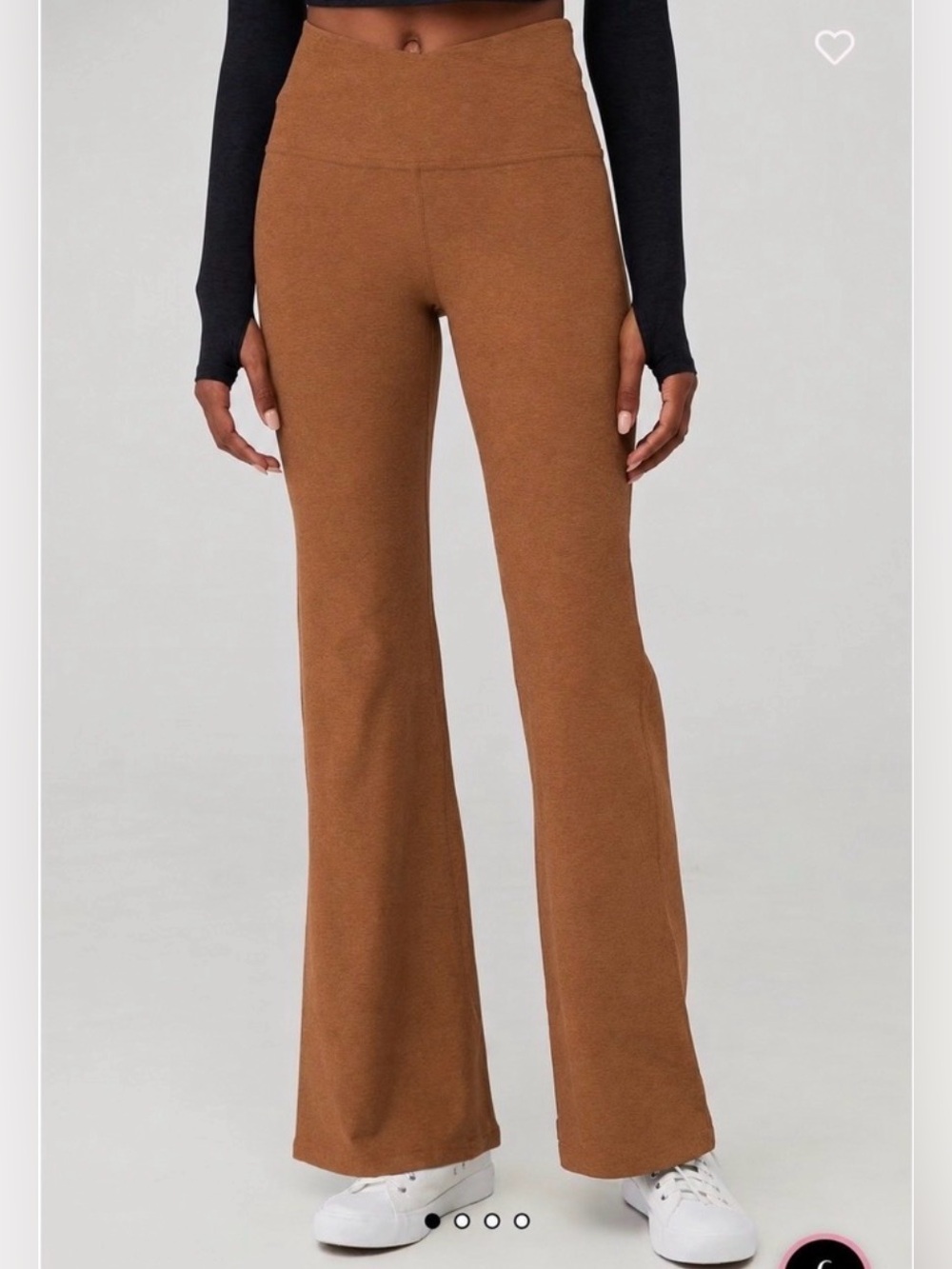 Beyond Yoga Spacedye at Your Leisure High Waisted Midi Legging in Camel XS